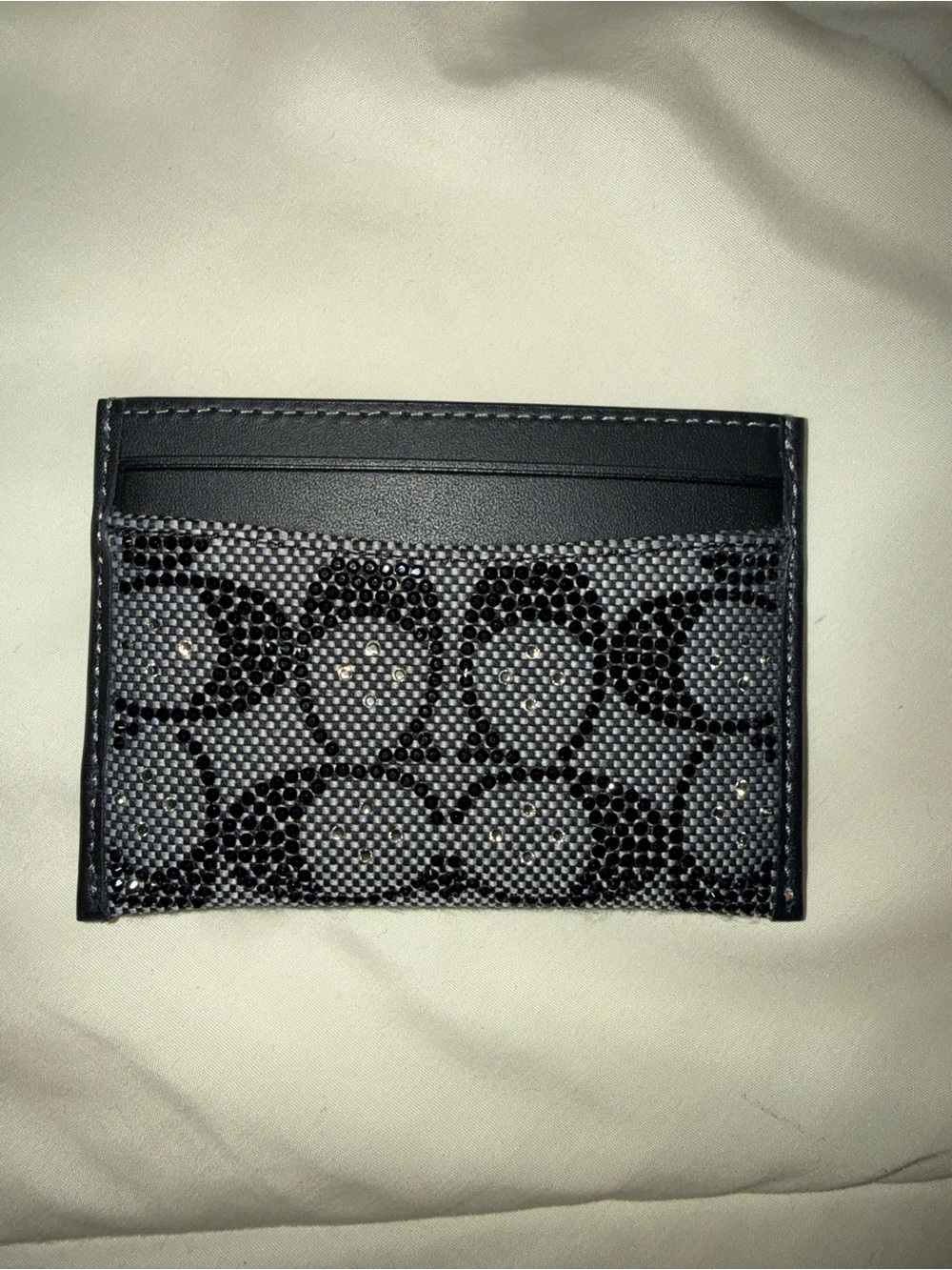 Coach Crystal Jacquard Card Holder